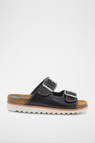 Sandales en cuir - Noir