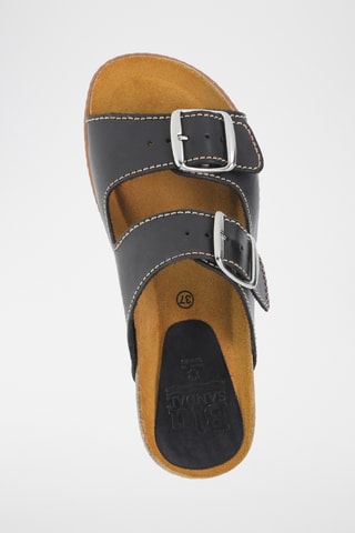 Sandales en cuir - Noir