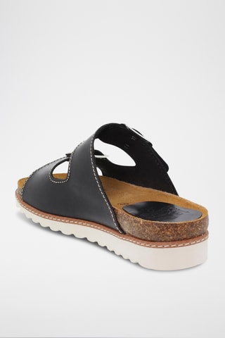 Sandales en cuir - Noir