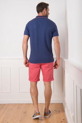 Polo - Blanco y azul