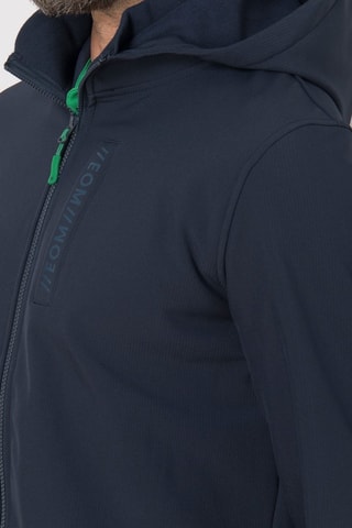 Chaqueta con capucha - Blanco y azul