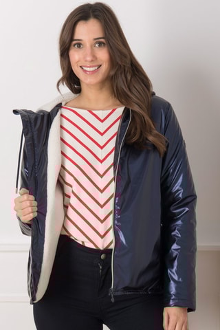 Coupe-vent à capuche - Bleu