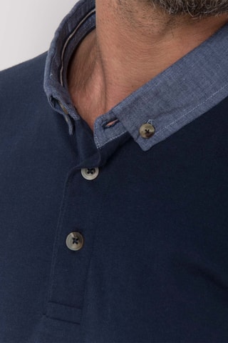 Polo - Blanco y azul