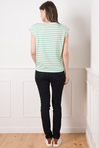 T-shirt - Blanc et bleu