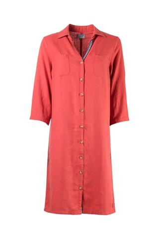 Vestido de lino Pyrobe - Rojo