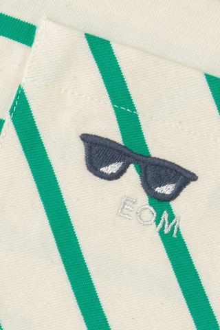 Camiseta Seily - Blanco y verde