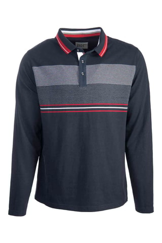 Polo - Blanco y azul