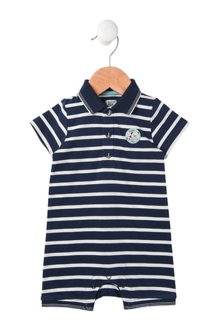 Playsuit - Wit en blauw