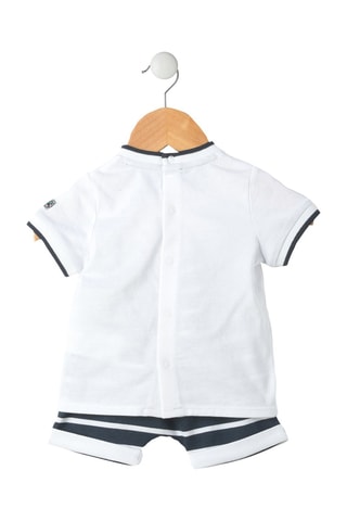 T-shirt en Short Ezino - Wit en blauw