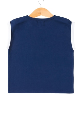 T-shirt - Blauw, geel en oranje