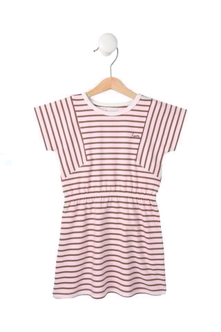 Jurk Pinil - Wit en roze