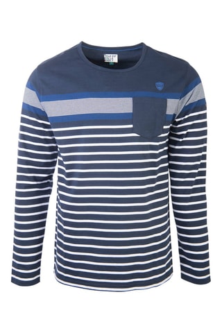 Camiseta - Blanco y azul