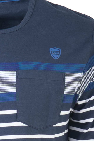 Camiseta - Blanco y azul