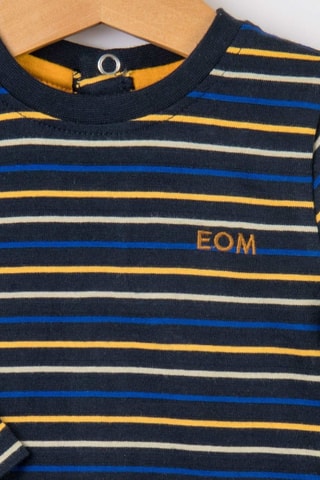 T-shirt - Blauw en geel