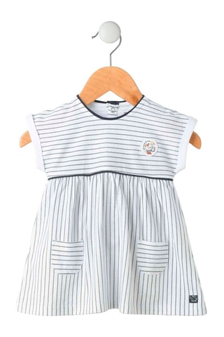 Robe et bloomer - Blanc et bleu