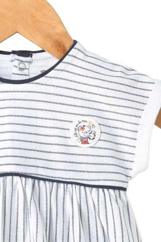 Robe et bloomer - Blanc et bleu