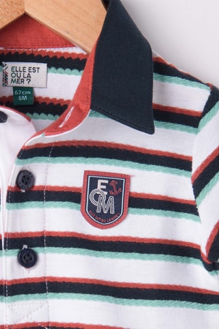 Polo CABIZBB - Wit, rood en blauw