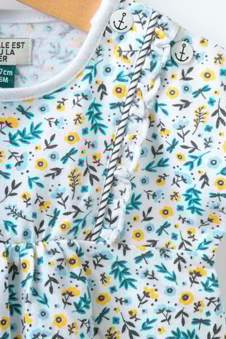 Blouse fleurie Crinola - Blanc