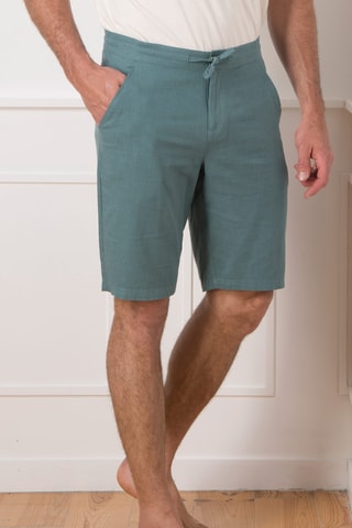 Bermudas de lino - Verde