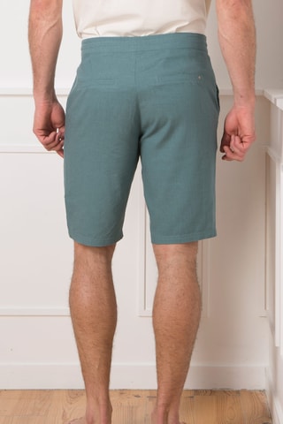 Bermudas de lino - Verde