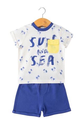 T-shirt en Short - Grijs