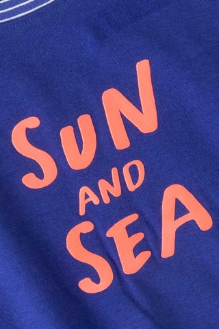 Mouwloos T-shirt - Blauw