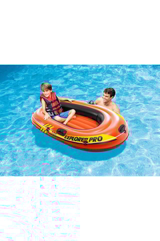 Barca hinchable - Naranja - Desde 6 años - Hasta 80 kg