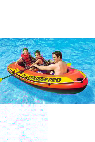 Barca hinchable - Desde 6 años - Naranja - 3 plazas - Hasta 200 kg