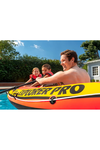 Barca hinchable - Desde 6 años - Naranja - 3 plazas - Hasta 200 kg