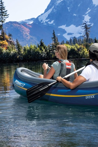 Kayak hinchable Wyoming C2 - Azul ­- 2 plazas - Hasta 180 kg