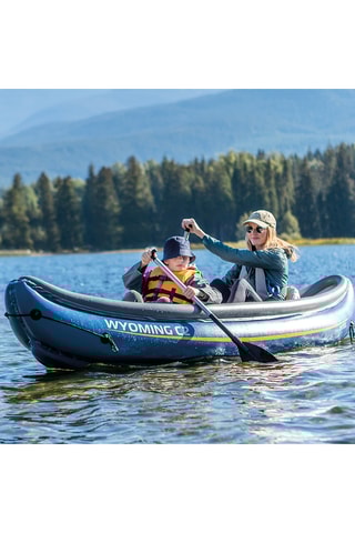 Kayak hinchable Wyoming C2 - Azul ­- 2 plazas - Hasta 180 kg