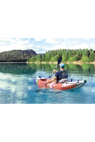 Kayak hinchable Pro K1 - Rojo - Hasta 100 kg