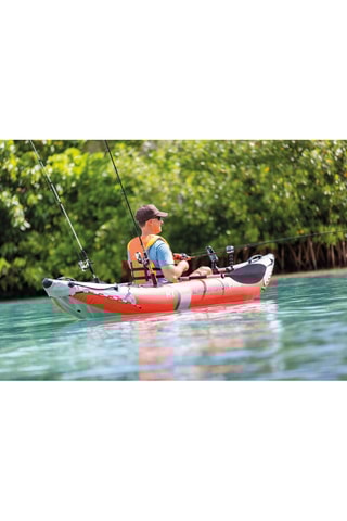 Kayak hinchable Pro K1 - Rojo - Hasta 100 kg