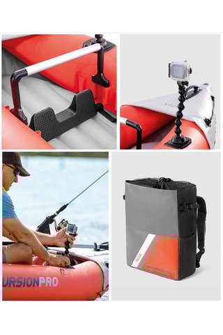 Kayak hinchable Pro K1 - Rojo - Hasta 100 kg