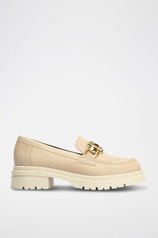 Mocassini in pelle nappa - Beige