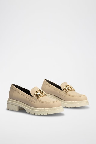 Mocassini in pelle nappa - Beige