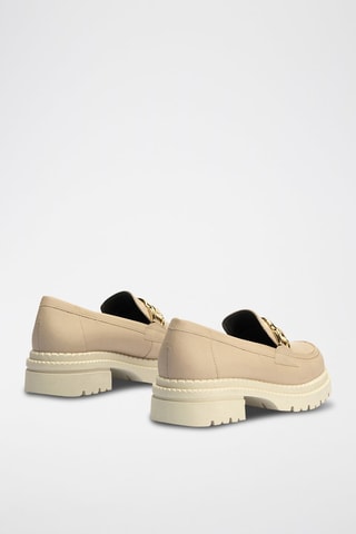 Mocassini in pelle nappa - Beige