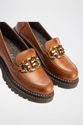 Mocassini in pelle nappa - Marrone