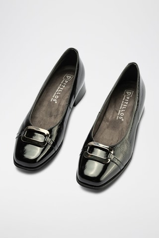 Décolleté in pelle verniciata - Nero