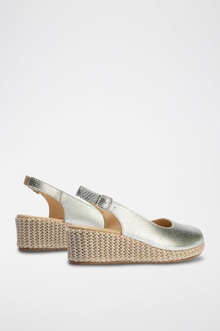 Espadrillas con zeppa - Argentato