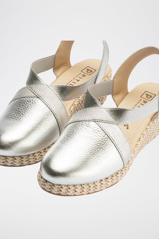 Espadrillas con zeppa - Argentato