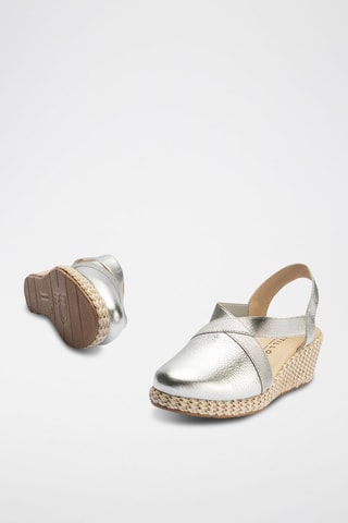 Espadrillas con zeppa - Argentato