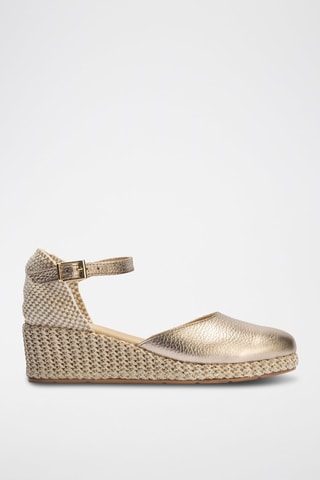 Espadrillas con zeppa - Dorato