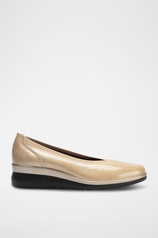 Ballerine in pelle verniciata - Beige