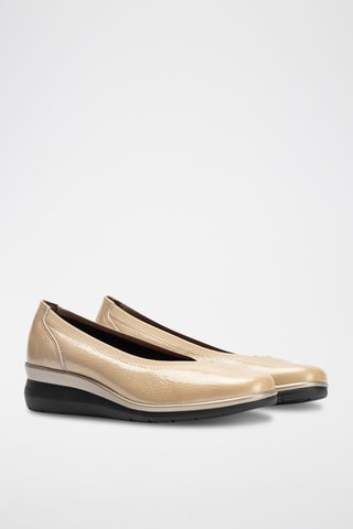 Ballerine in pelle verniciata - Beige