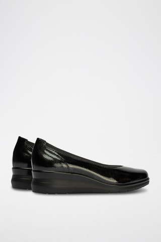 Ballerine in pelle verniciata - Nero