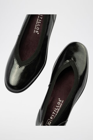 Ballerine in pelle verniciata - Nero