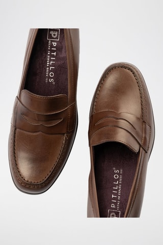 Mocassini in pelle - Marrone