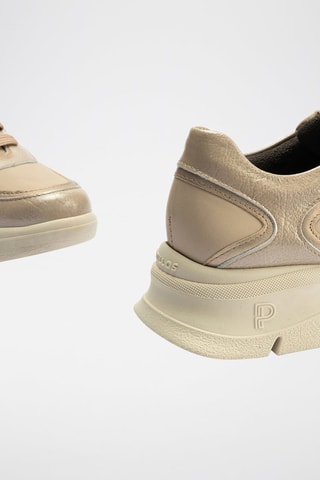 Sneakers in pelle - Beige