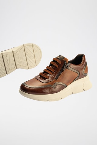 Sneakers in pelle - Marrone